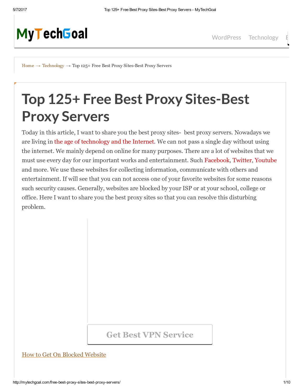 ProxySite.com - Free Web Proxy Site